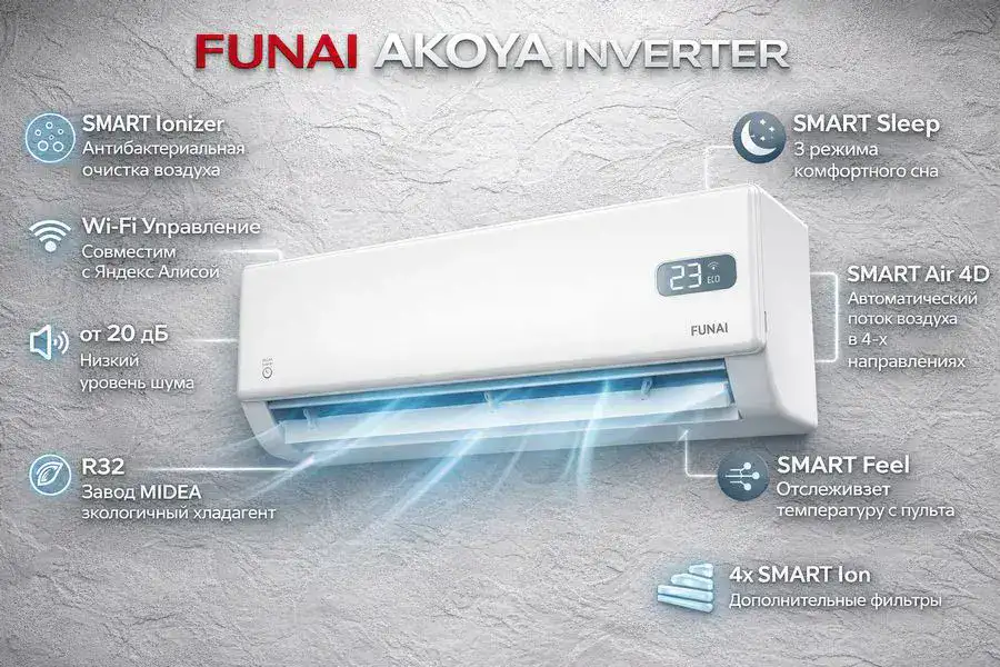 Кондиционер Funai Akoya Inverter